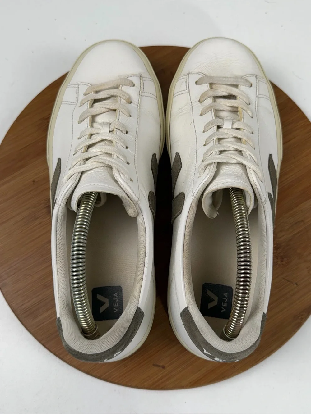Veja Campo “White Khaki” Leather Sneakers